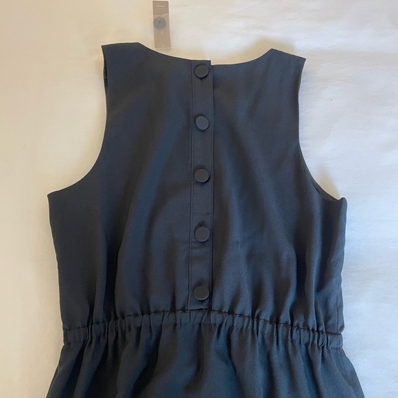 J.Crew Button-Back Midi Dress Black size 8 - Picture 6 of 7